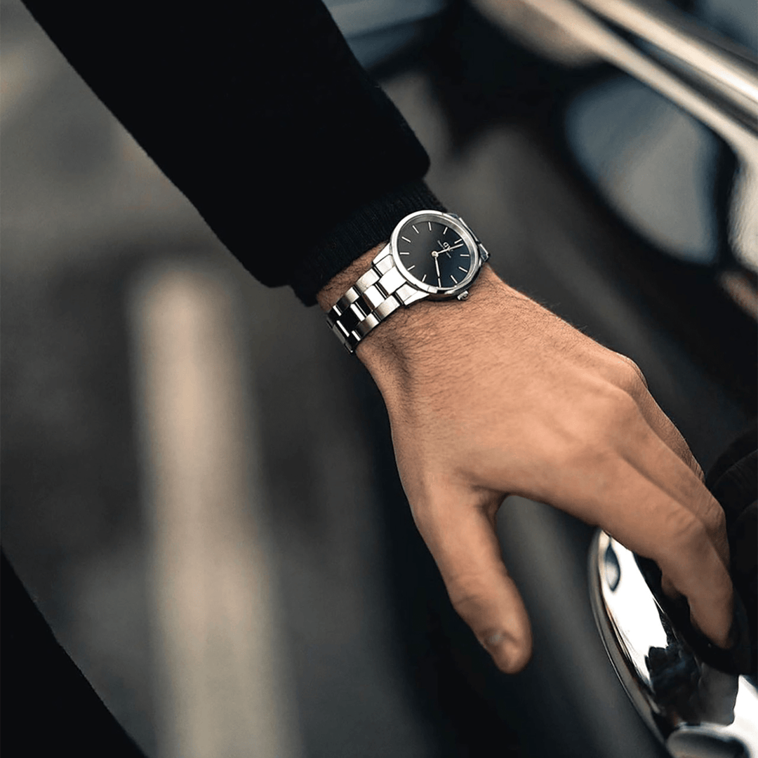 Daniel Wellington Iconic Link Silver Black