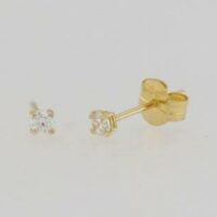 9CT Gold CZ Stud Earring