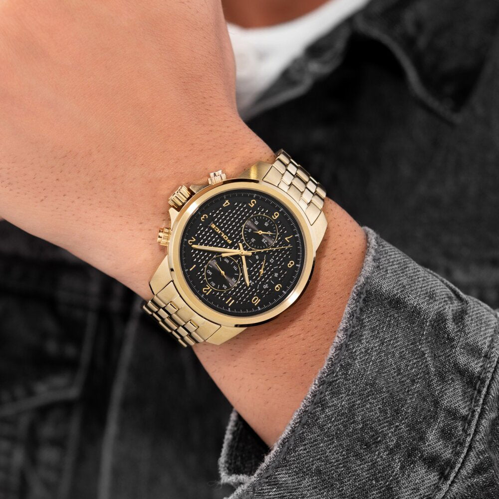 Police Mensor Gold Watch