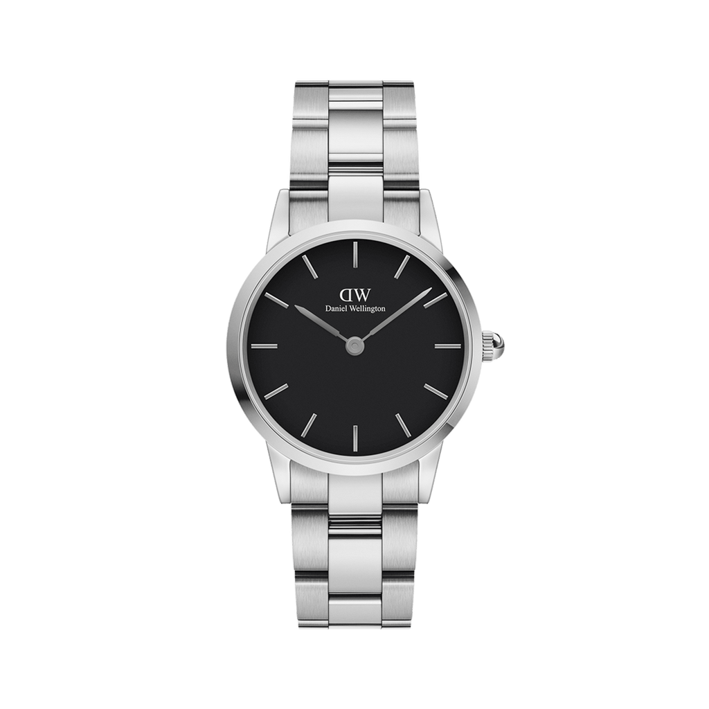 Daniel Wellington Iconic Link Silver Black 28mm