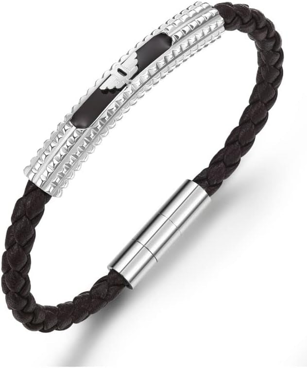 Police leather bracelet