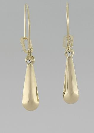 9CT Gold Tear Drop Earring Small