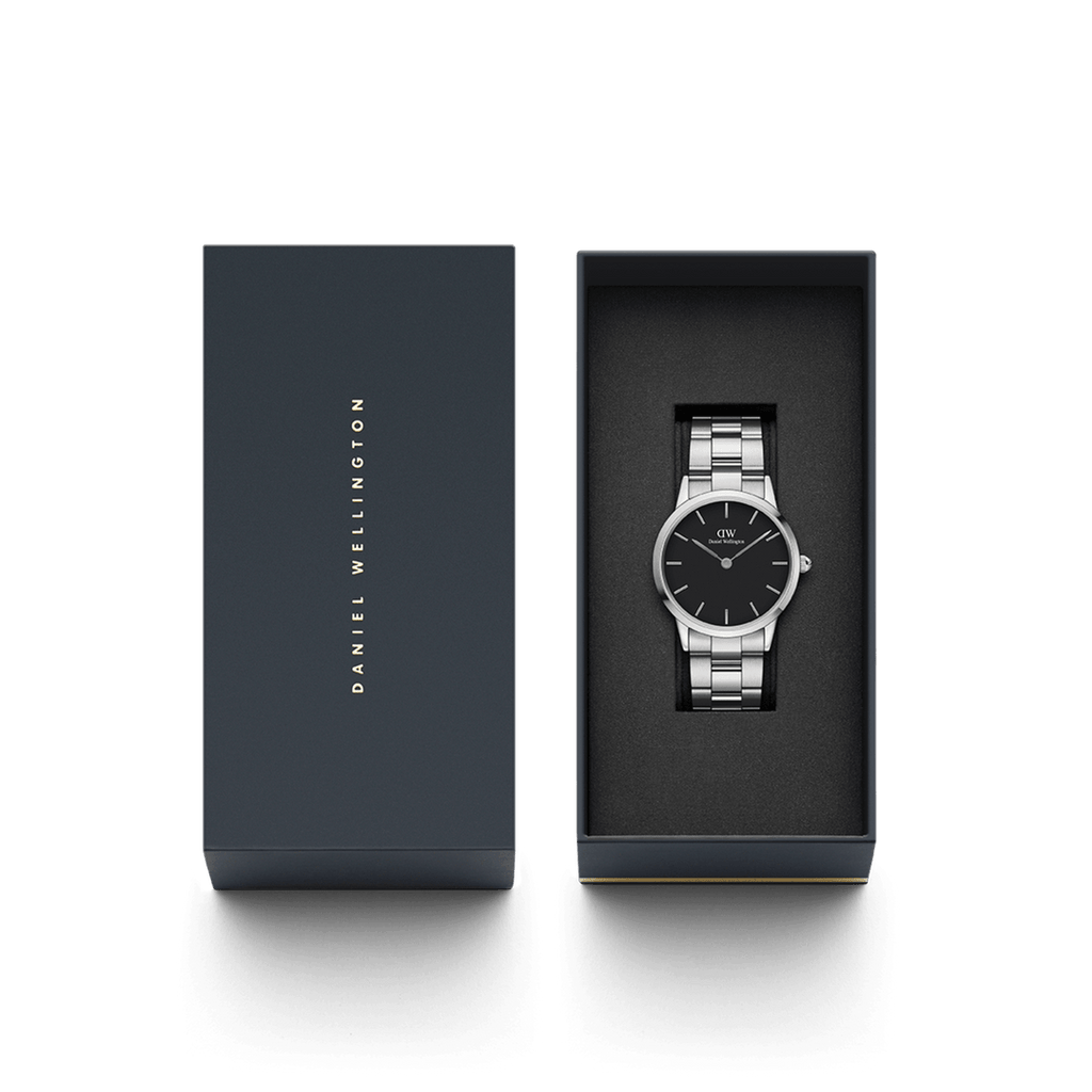 Daniel Wellington Iconic Link Silver Black