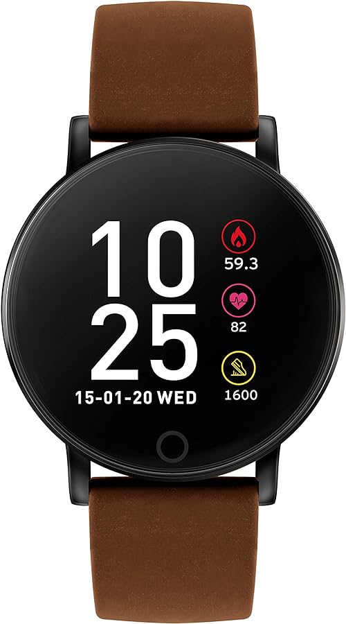 Reflex Active Brown Leather Smart Watch