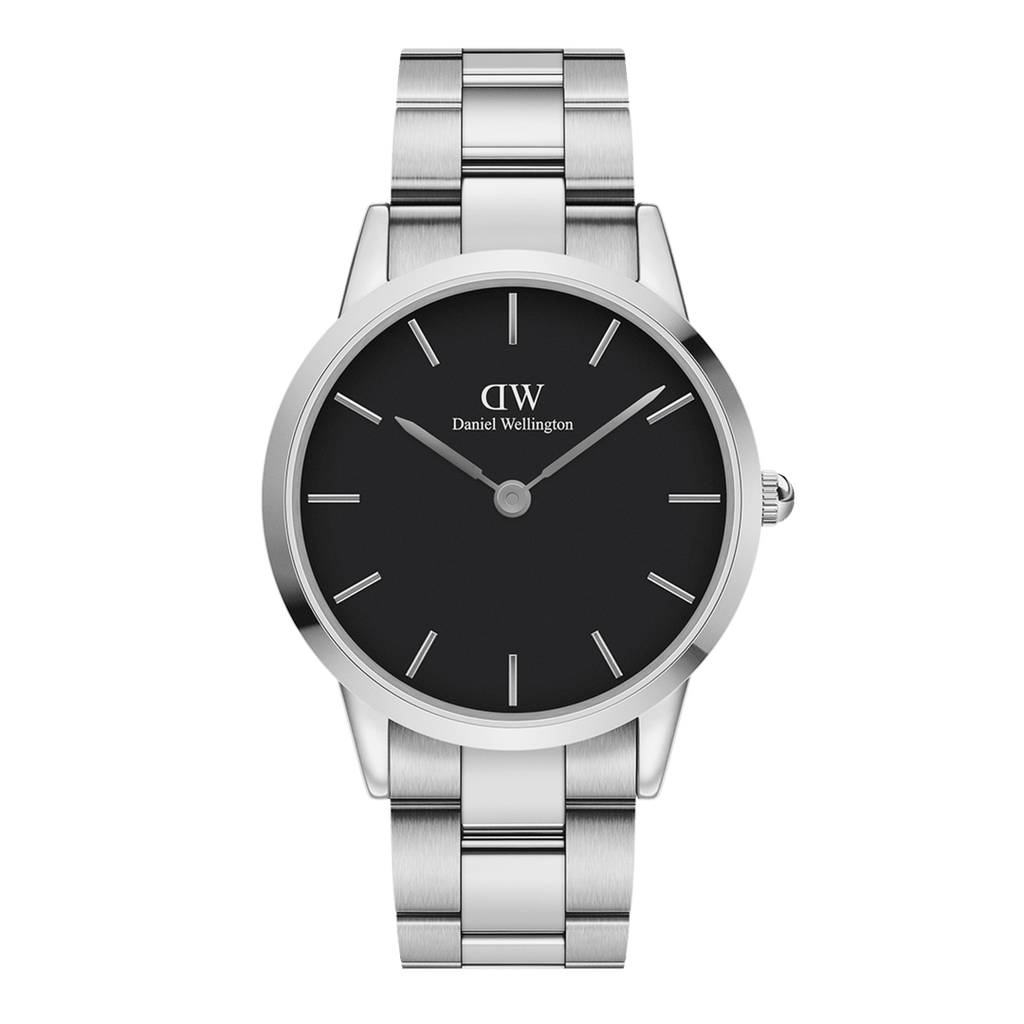Daniel Wellington Iconic Link Silver Black
