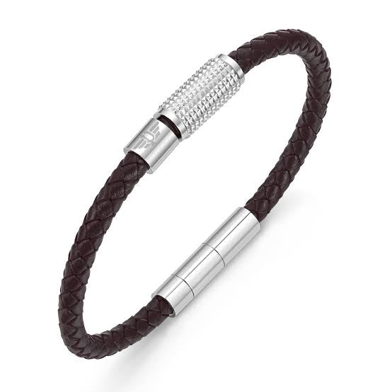 Police leather bracelet