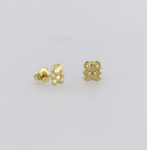9CT Gold Teddy Bear Stud Earring