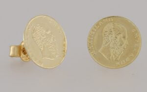 9CT Gold Peso Coin Earring