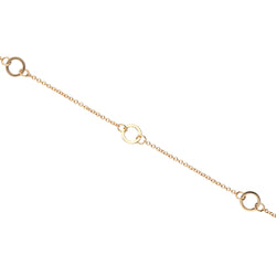 9CT Gold 5 Circle Link Bracelet