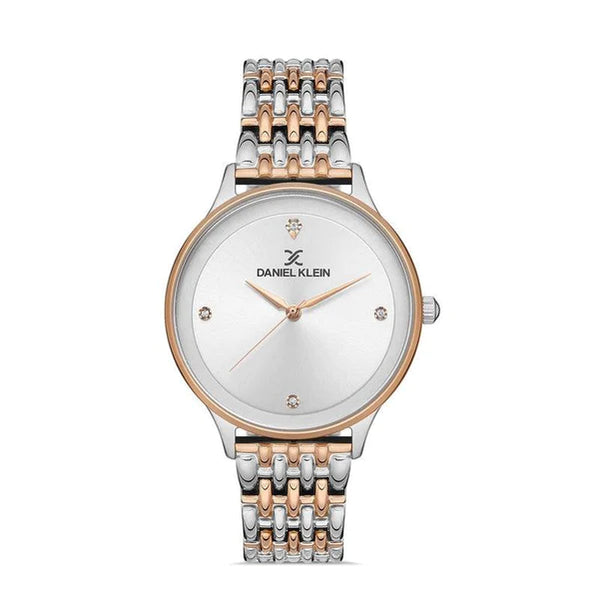 Daniel Klein Premium Ladies Silver Rose Watch