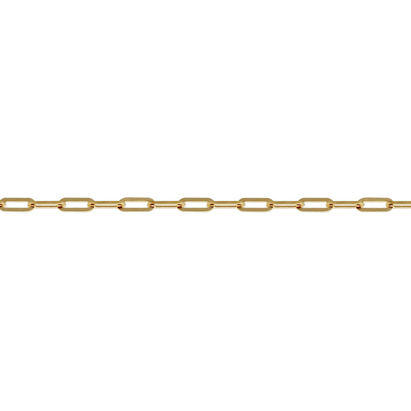 9CT Gold Paperclip Anklet