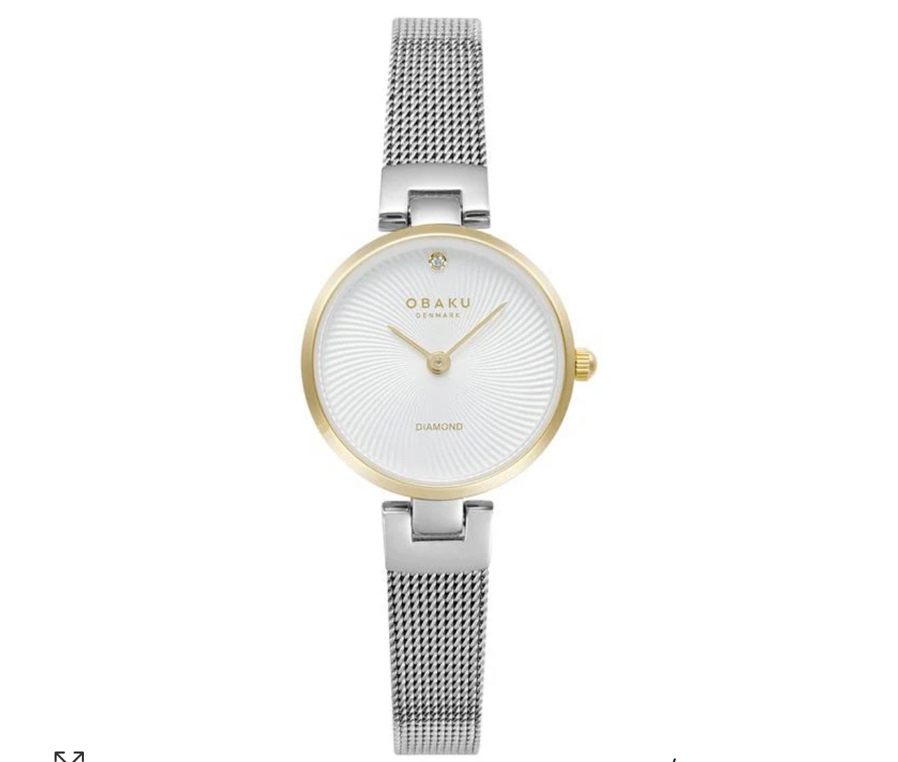 Obaku ladies diamanté petite gold BI