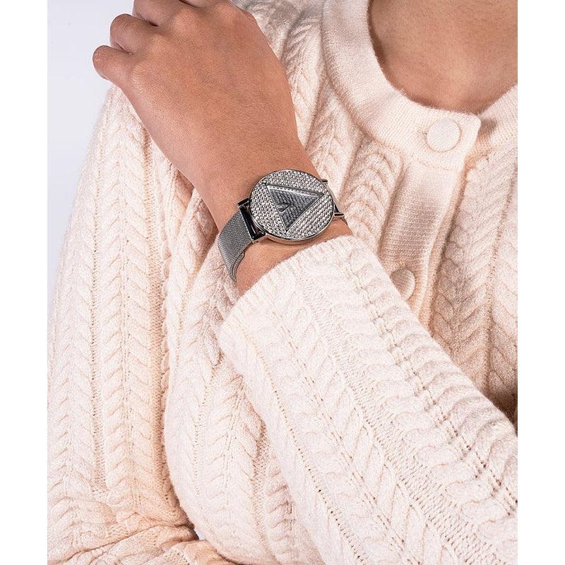 Guess  Iconic Silver Ladies Watch