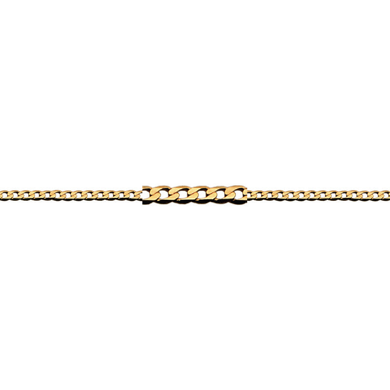 9CT Gold Curb Chain 50cm