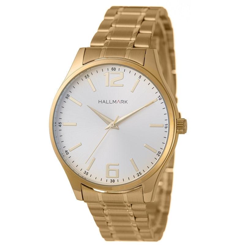 Hallmark Gents Gold 3 Hand Analog Watch