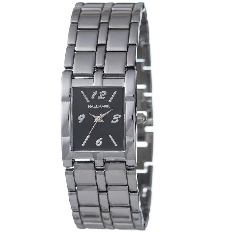 Hallmark Ladies Silver Rectangle Face