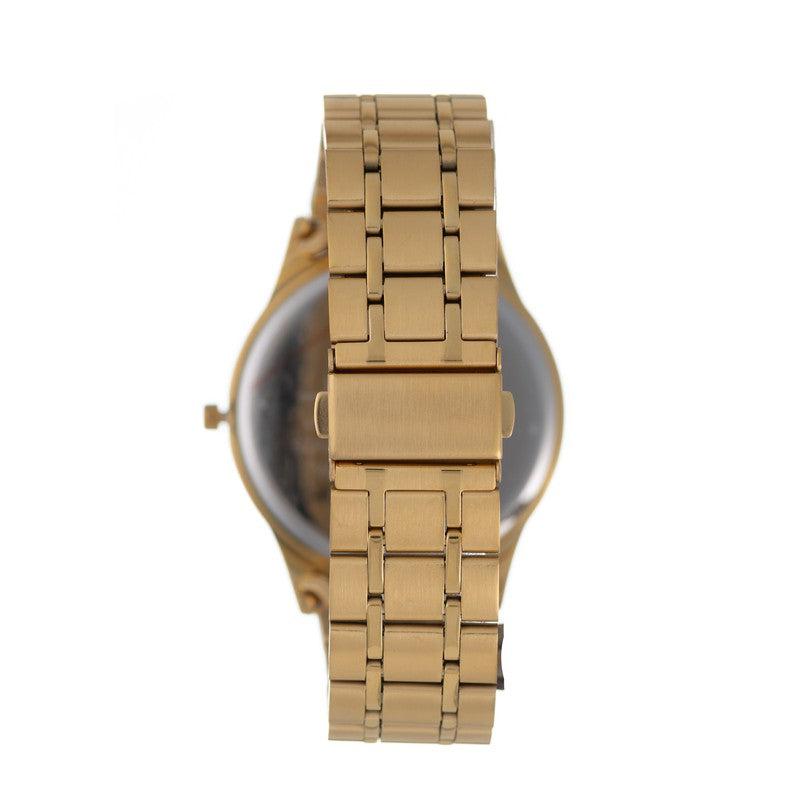 Hallmark Gents Gold White Dial Luminous Hands