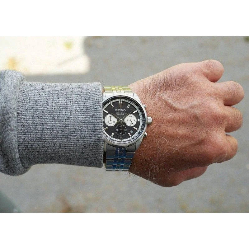 Seiko gents black dial chronograph