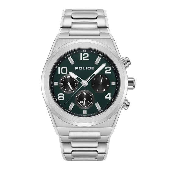 Police gents green chrono