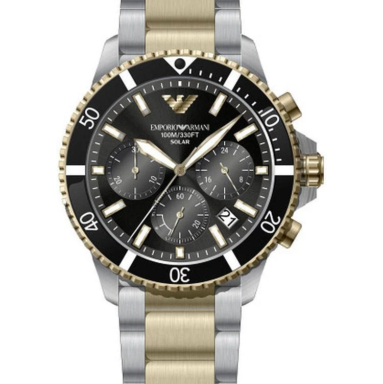 Emporio Armani sport 2 tone divers solar