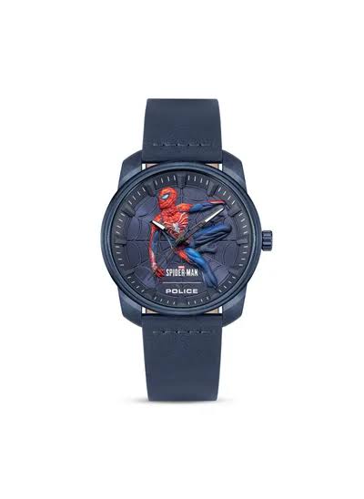 Police spider man gents limited edition blue