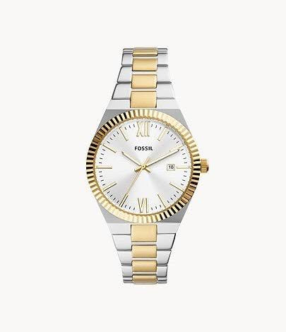 Fossil ladies scarlet 2 tone