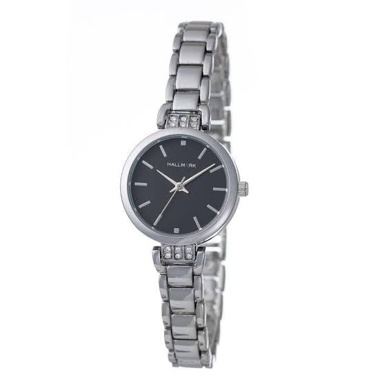 Hallmark ladies black dial sil