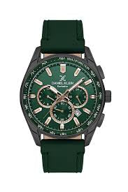 Daniel Klein exclusive leather chronograph green
