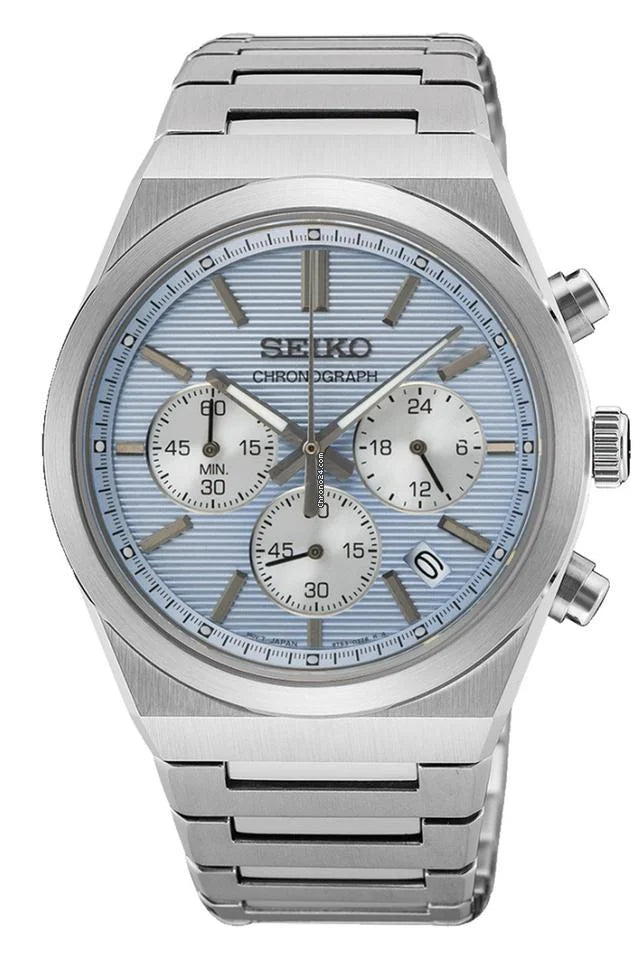 Seiko gents chrono blue dial