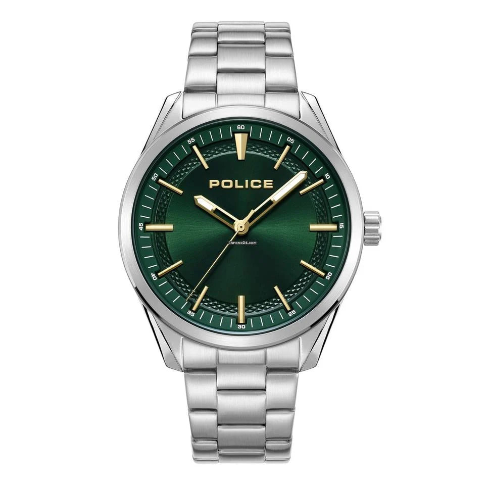 Police gents classic green dial