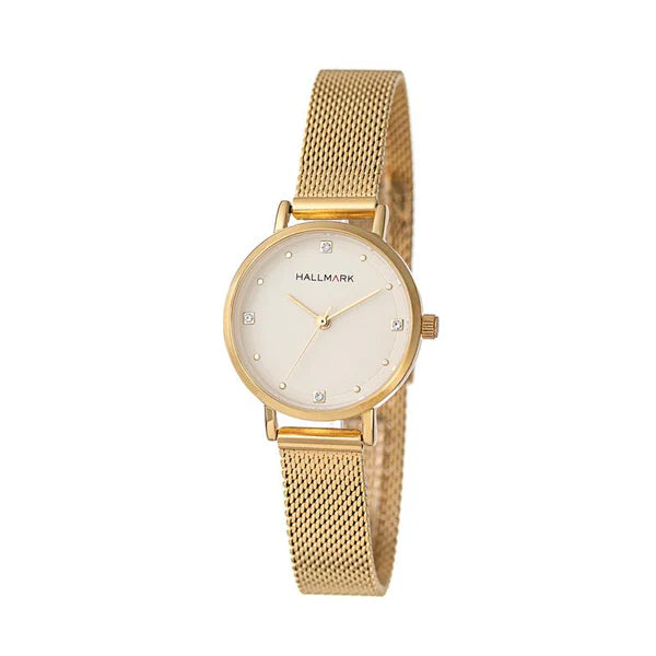 Hallmark ladies gold mesh