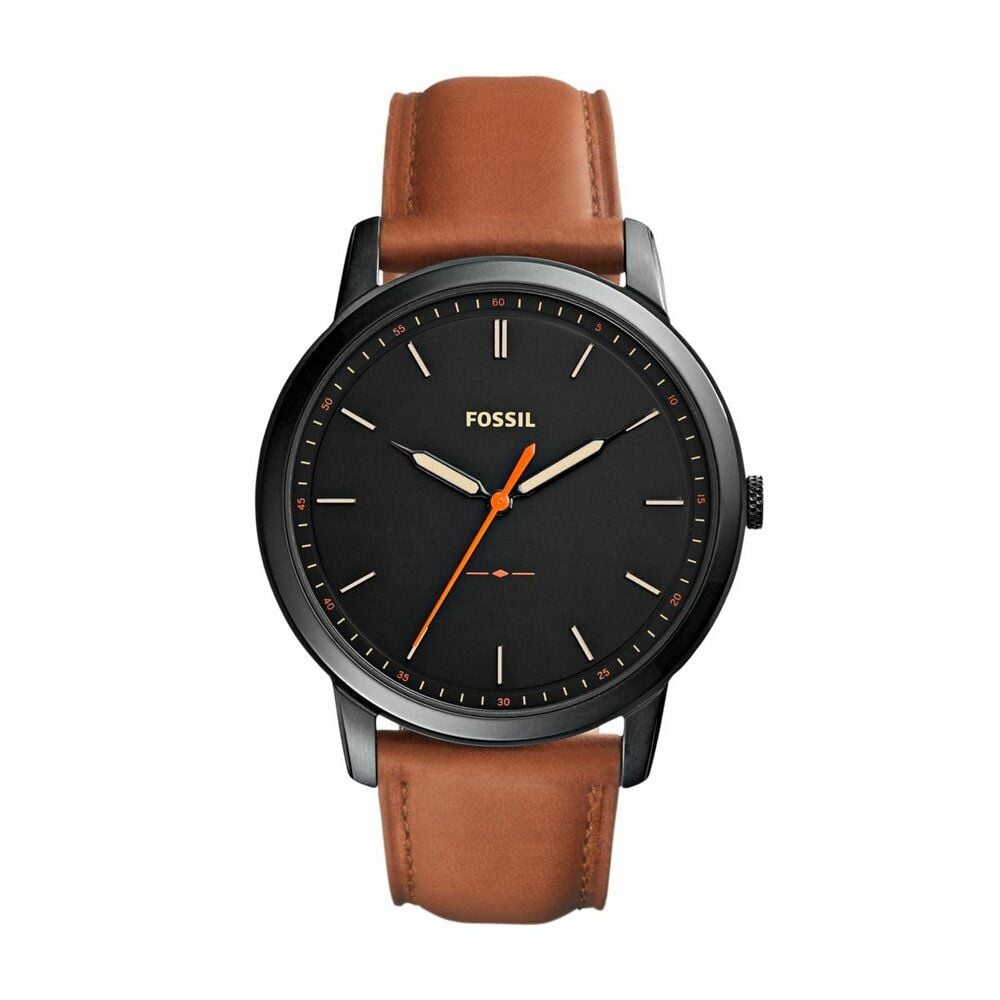 Fossil minimalist brown leather