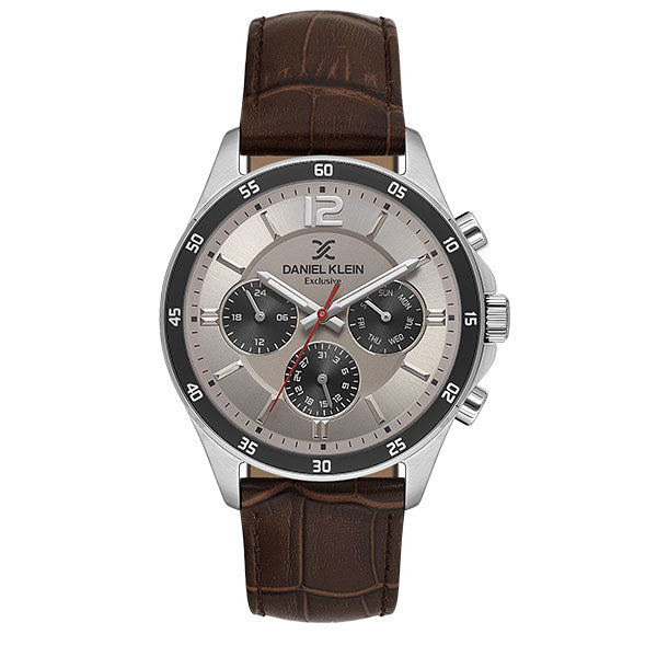 Daniel Klein exclusive brown leather chrono