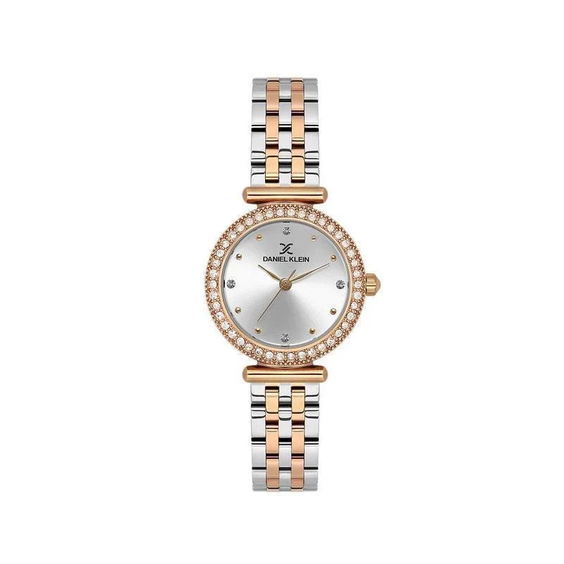 Daniel klein Ladies 2 tone studded bezel