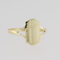 9CT Gold Shield Ring