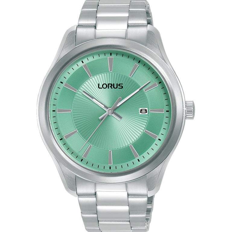 Lorus Mens Analog Turquoise Dial Watch