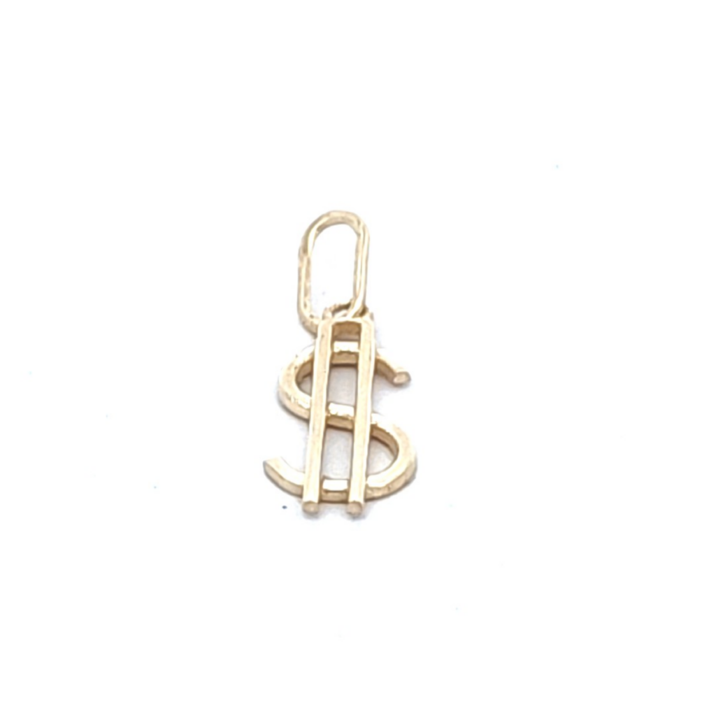 9CT Gold Dollar Pendant