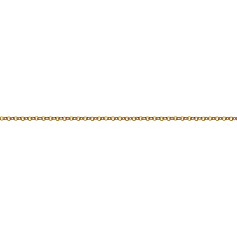 9CT Gold Rolo Mahic Slider Chain