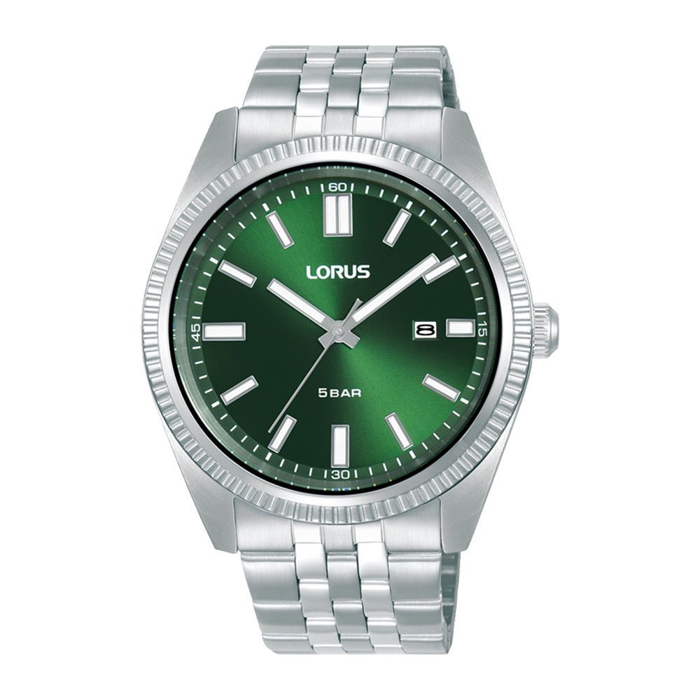 Lorus Mens Analog Watch Green Dial
