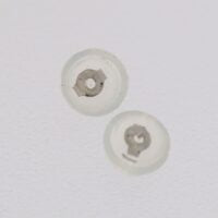 9CT White Gold Silicon Butterfly
