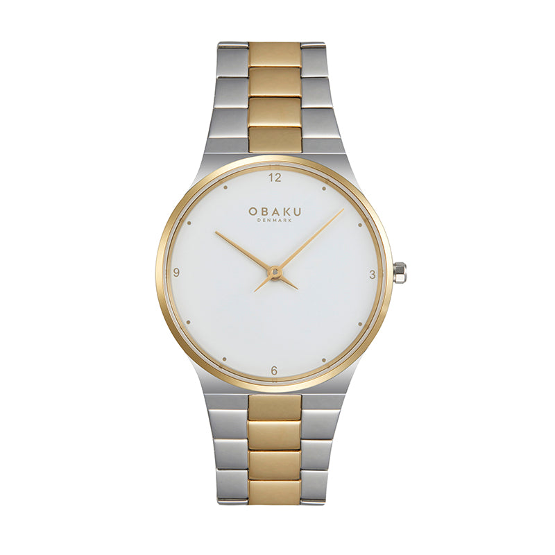 Obaku mens ultra slim sapphire serviet butter