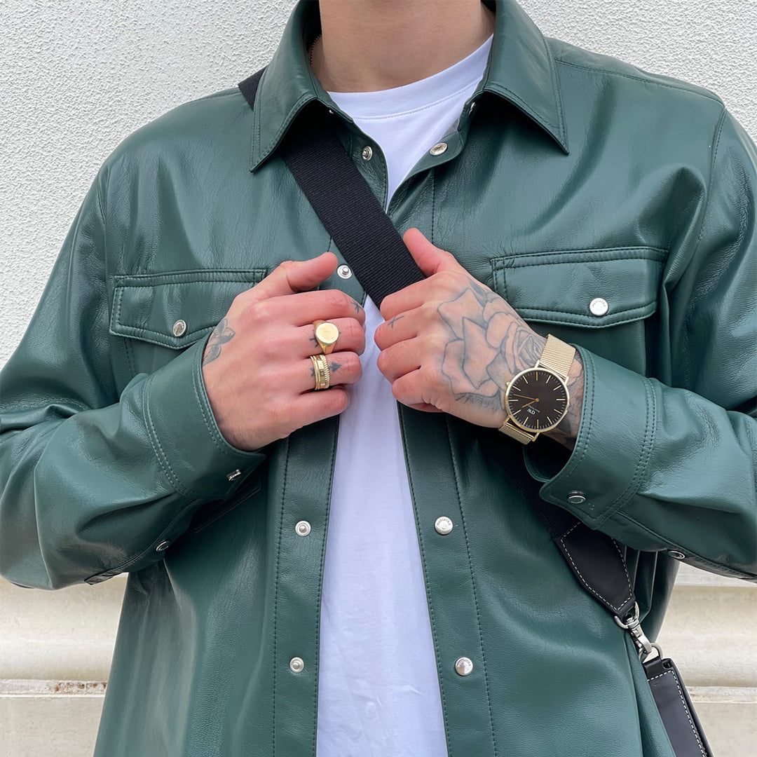 Daniel Wellington Classic Black Mesh Onyx Gold