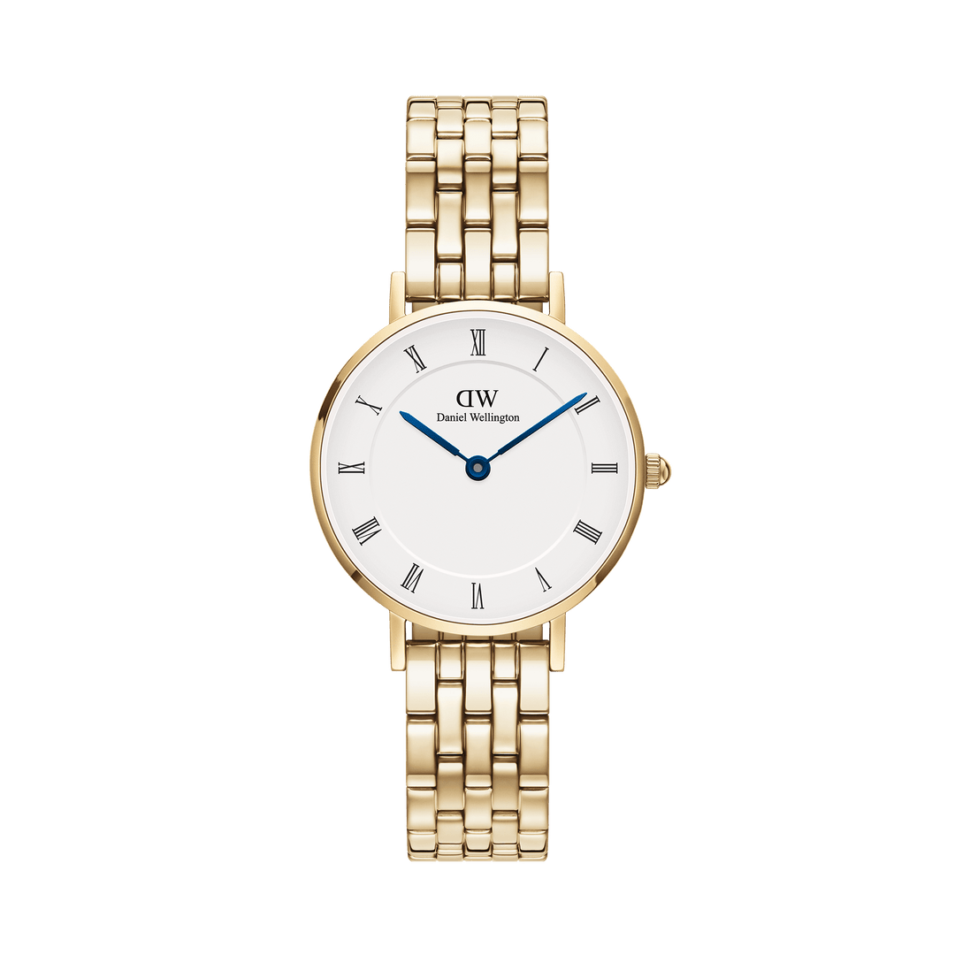 Daniel Wellington Petite Roman 5 Link Gold