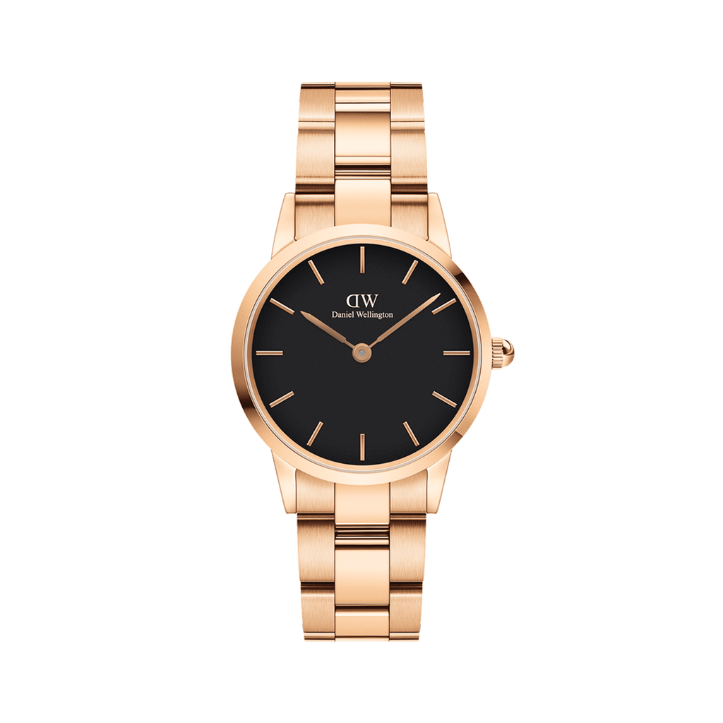Iconic Link Watch Rosegold Black