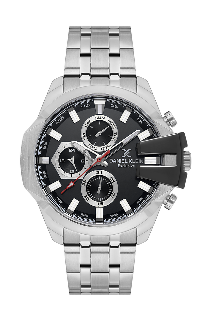 Daniel Klein Exclusive Gents Stainless Steel Black Multi Dial