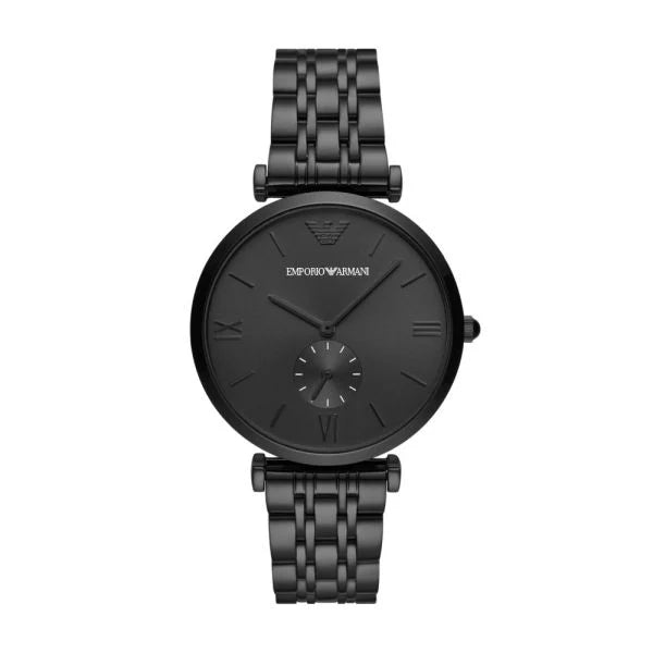 Emporio Armani Mens Gianni T-Bar Black Watch