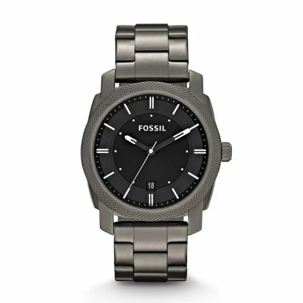 Fossil Men's Machine Smoke Round Stainless Steel Watch