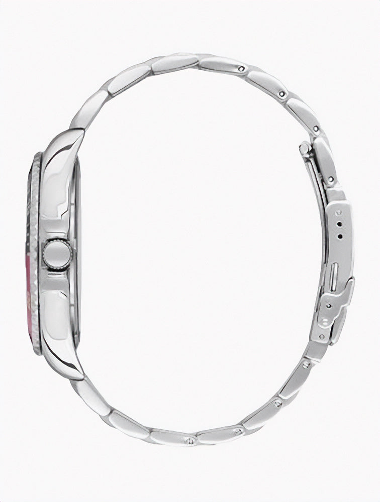 Daniel Klein Black & Red Bezel Divers Style Watch