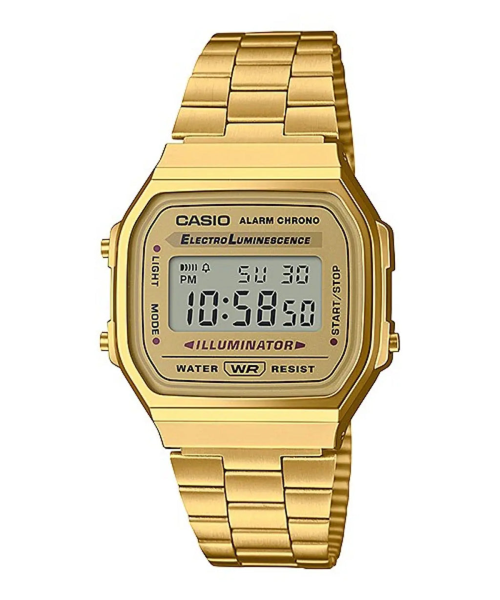 Casio Gold Retro Illuminator A168WG-9WDF