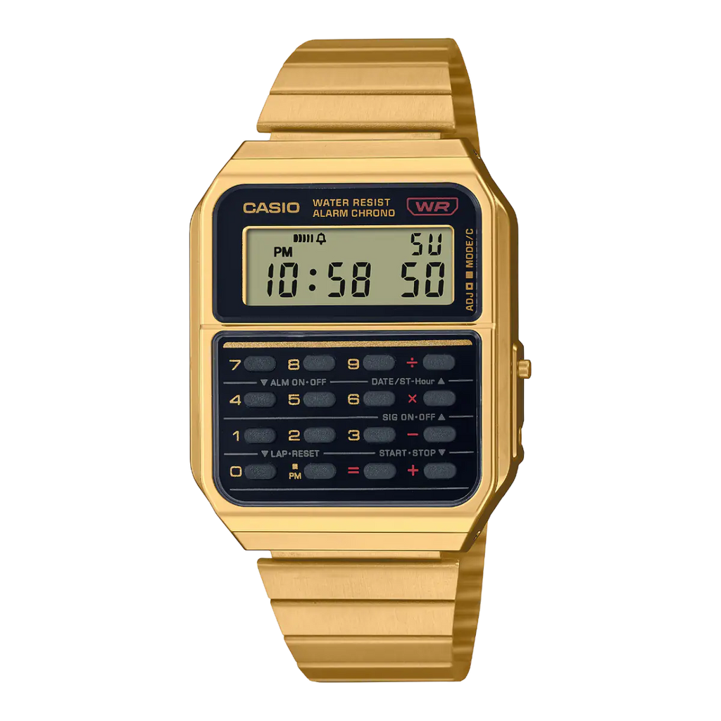 Casio Gold Retro Calculator Watch CA-500WEG-1ADF